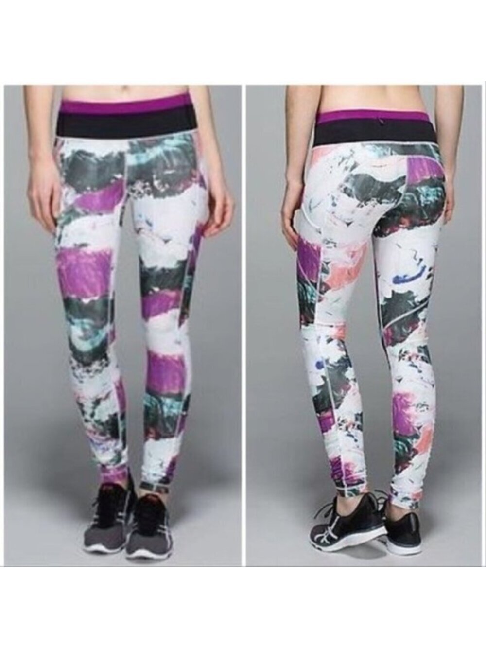 Lululemon Speed Tight III *All Full-On Luxtreme Pigment Wave Multi/Black/Plum